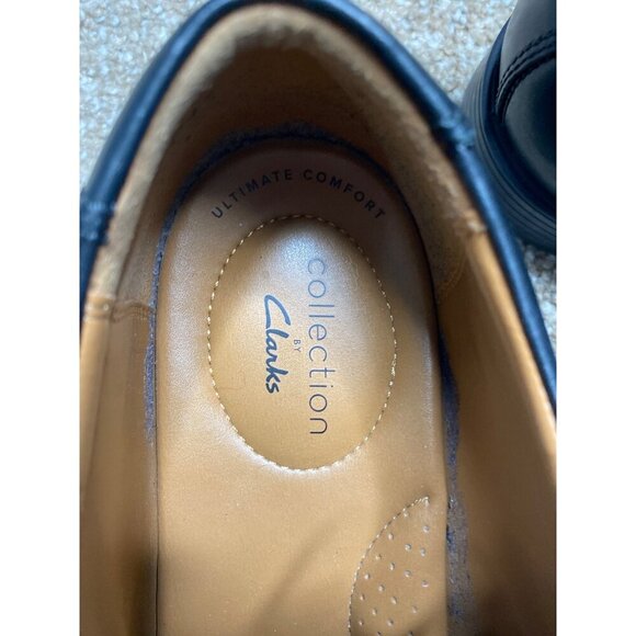 CLARKS MEN'S BLACK WHIDDON CAP TOE OXFORDS SZ 11.5 - Picture 9 of 10
